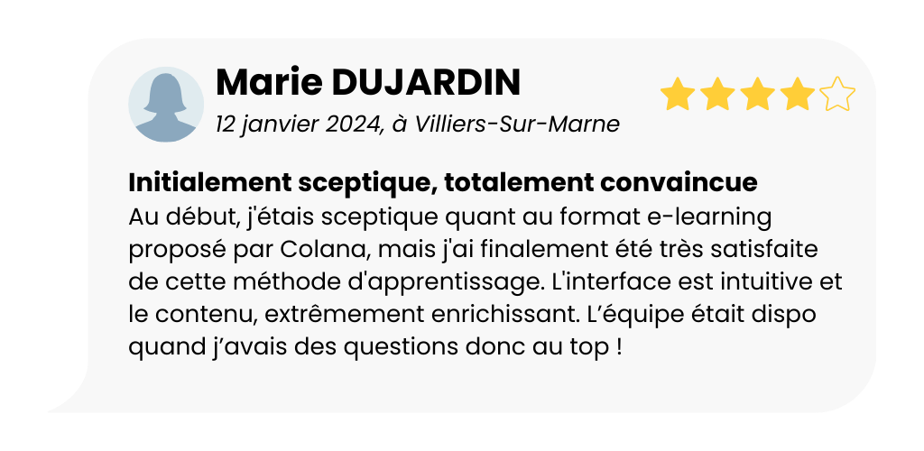 Avis 5 - Marie DUJARDIN